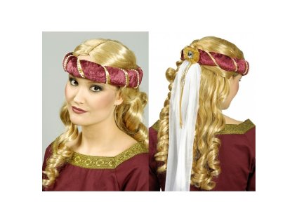 burgundy medieval headband