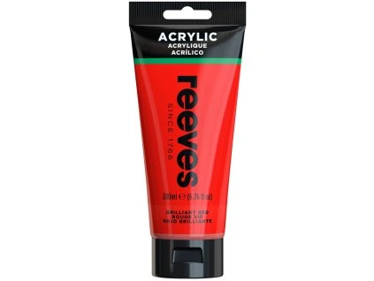 Akrylová farba červená 200 ml Reeves