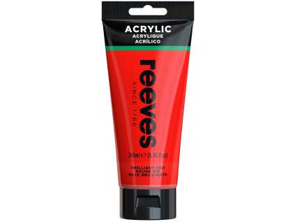 780804866469 RVS ACRYLIC COLOUR 200ML BRILLIANT RED [FRONT] 780804866469