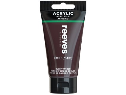 780804866254 RVS ACRYLIC COLOUR 75ML BURNT UMBER [FRONT] 780804866254