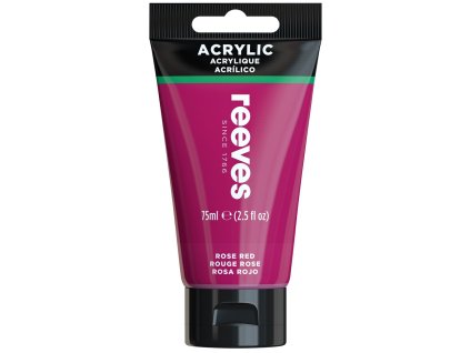 780804866315 RVS ACRYLIC COLOUR 75ML ROSE RED [FRONT] 780804866315