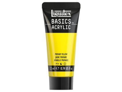 094376975437 LQX BASICS ACRYLIC 22ML 410 PRIMARY YELLOW 094376975437