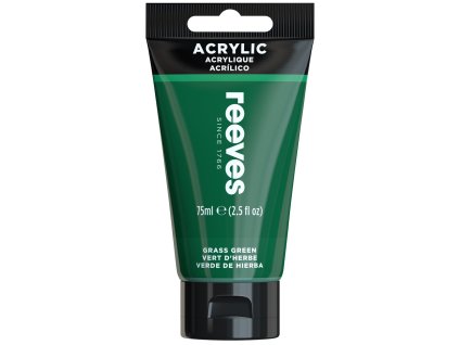 780804866247 RVS ACRYLIC COLOUR 75ML GRASS GREEN [FRONT] 780804866247