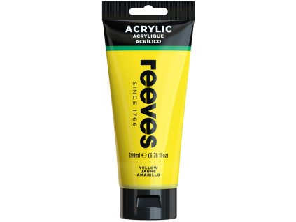 780804866483 RVS ACRYLIC COLOUR 200ML YELLOW [FRONT] 780804866483