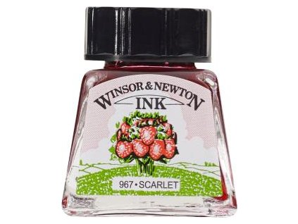 094376896404 W&N DRAWING INKS POT 14ML SCARLET