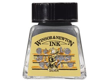 094376899962 W&N DRAWING INKS POT 14ML SILVER