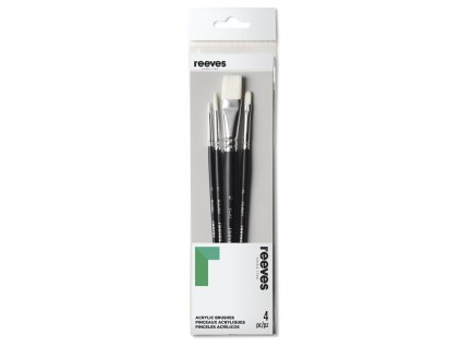 780804866155 RVS SYNTHETIC ACRYLIC BRUSH SHORT HANDLE X4 SET [FRONT] 780804866155