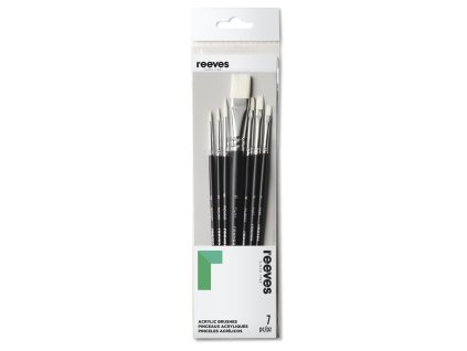 780804866162 RVS SYNTHETIC ACRYLIC BRUSH SHORT HANDLE X7 SET [FRONT] 780804866162
