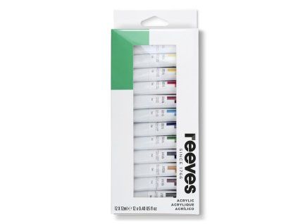 Sada akrylových farieb 12x12ml Reeves