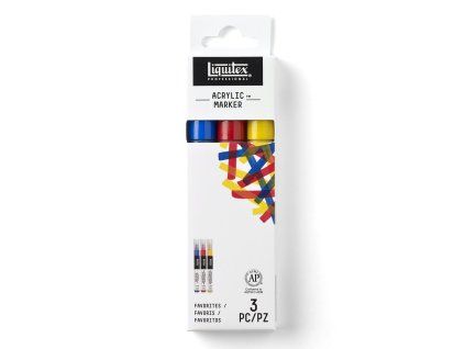 Sada akrylových fixiek 3ks Liquitex