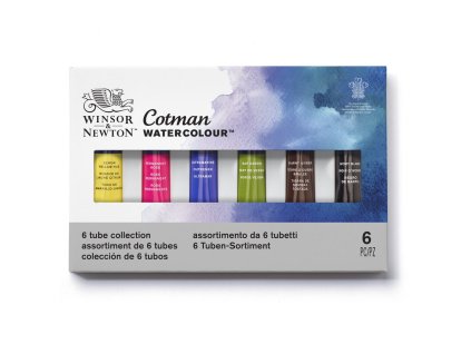 5012572005746 W&N COTMAN WATERCOLOUR 6TBE TUBE COLLECTION [FRONT]