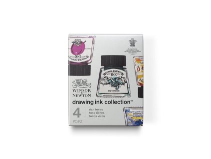 884955065181 W&N DRAWING INK SET RICH TONES [FRONT]