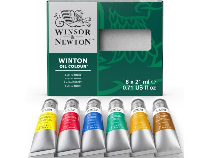 094376860764 W&N WINTON OIL COLOUR 6X21ML TUBE SET 094376860764 [OPEN]