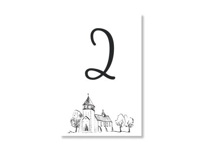 Číslo stola - Sketch