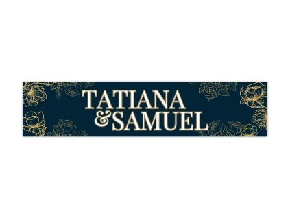 Svadobná ŠPZ - Orient gold 1ks