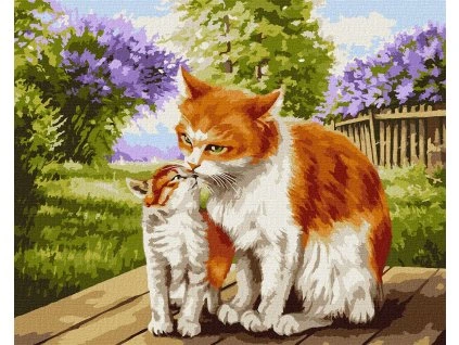 Maľovanie podľa čísel - Matkino teplo ©Viktor Khomyak 40 x 50 cm