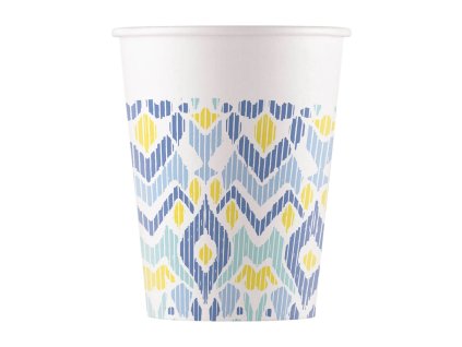 108187 papierove pohare ethnic 200ml 8ks