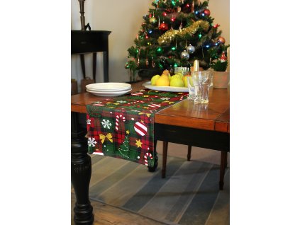 109117 1 vianocny behun na stol 28 x 300 cm