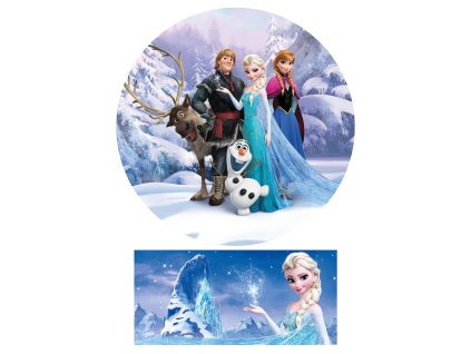 Jedlý obrázok na tortu - Frozen (Rozmiar papieru jadalnego Kremówka 0,5 mm)
