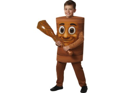 Detský kostým Brainrot - Tung Tung Sahur (Rozmiar - dzieci L: 129-137 cm)