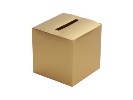 matt gold foldable wedding urn 23cm x 23cm x 23cm