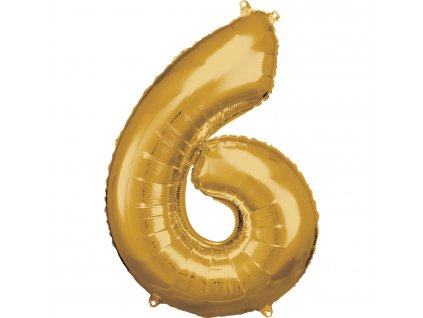 194 1 balonik foliovy narodeninove cislo 6 zlaty 86cm