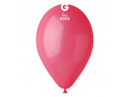 34343 1 balonik pastelovy cerveny 26 cm