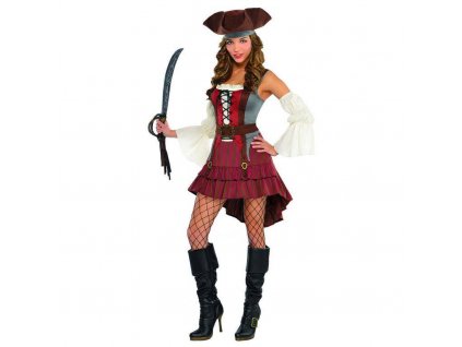 Dámsky kostým - Príťažlivá pirátka (Veľkosť - Dospelí S)