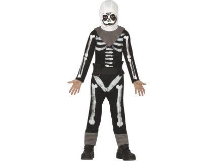 Detský kostým - Skull Trooper (Fortnite) (Rozmiar - dzieci L: 129-137 cm)