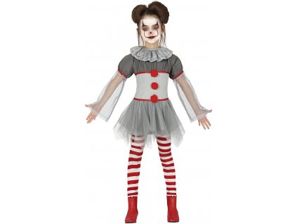 Detský kostým - Zlý Klaun dievča (Rozmiar - dzieci S)