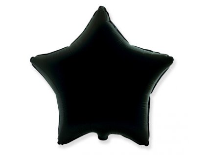 Fóliový balón Hviezda - čierna