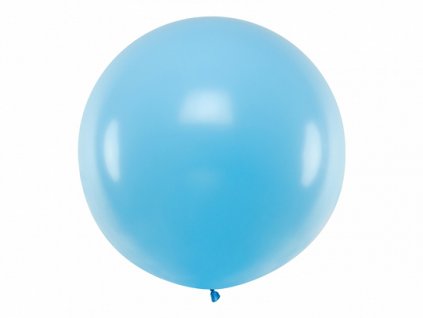 117 gulaty latexovy jumbo balon 1m svetlomodry