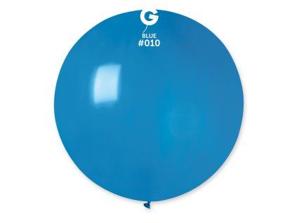 Guľatý pastelový balónik 80 cm modrý