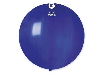 Guľatý pastelový balónik 80 cm modrý