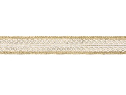 Juta s čipkou v strede 5 m