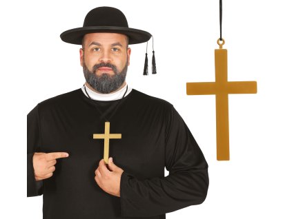 Kríž - zlatý 23 cm