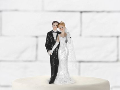 Ozdoba na tort – panna młoda z welonem