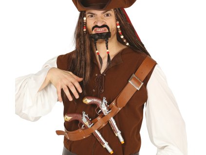 Pirátsky pás s dvoma pištoľami