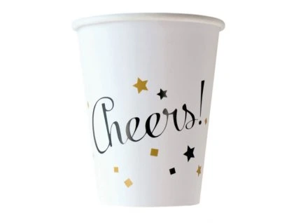 Poháre Happy New Year 8 ks