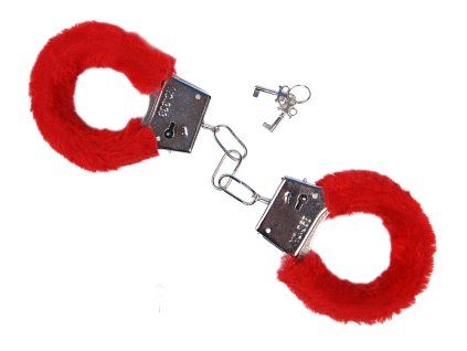 Putá s kožušinou - červené