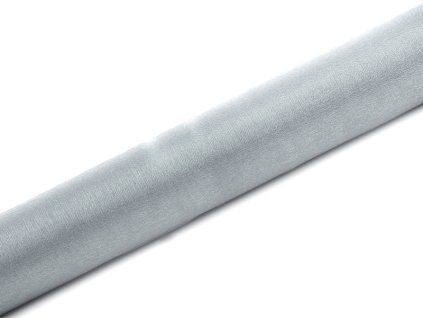 Organza SNOW strieborná 36cm x 9m