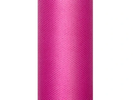 Tyl hladký - fuchsiový