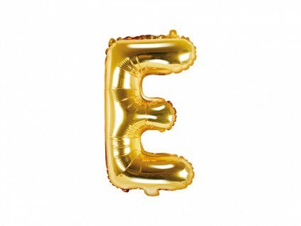 Fóliový balón Mini - Písmeno E 35cm zlatý