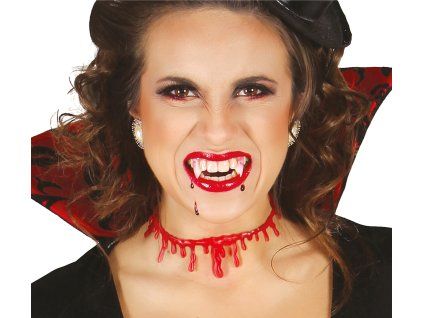 Vampírske zuby s lepiacou pastou