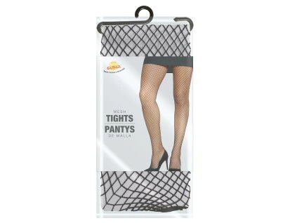 Dierkované pančuchy - Čierné