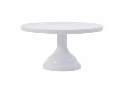 50414 2 stojan na tortu a kolace biely maly 23 5 cm