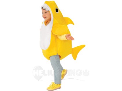 Detský kostým pre najmenších - Baby Shark žltý (Rozmiar - najmłodszych 6 - 12 miesięcy)