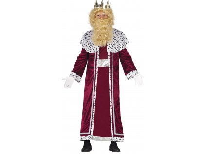 Kostým kráľ Gašpar - červený (Rozmiar - dorosły L)