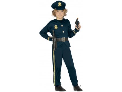 Kostým policajta - detský (Rozmiar - dzieci M)