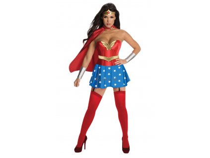 Kostým Wonderwoman s korzetem (Rozmiar - dorosły L)
